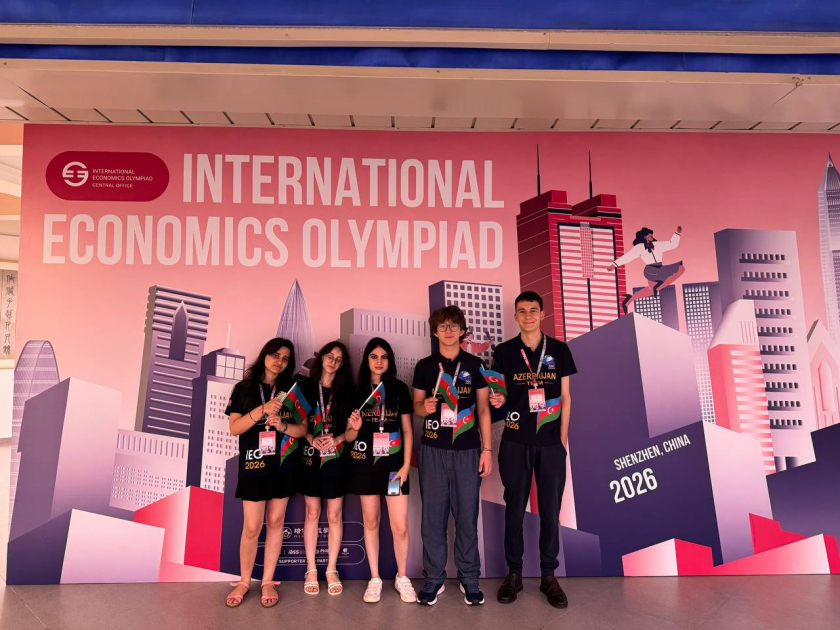 Azərbaycan milli komandası Beynəlxalq İqtisadiyyat Olimpiadasında bir gümüş və bir bürünc medal qazanıb